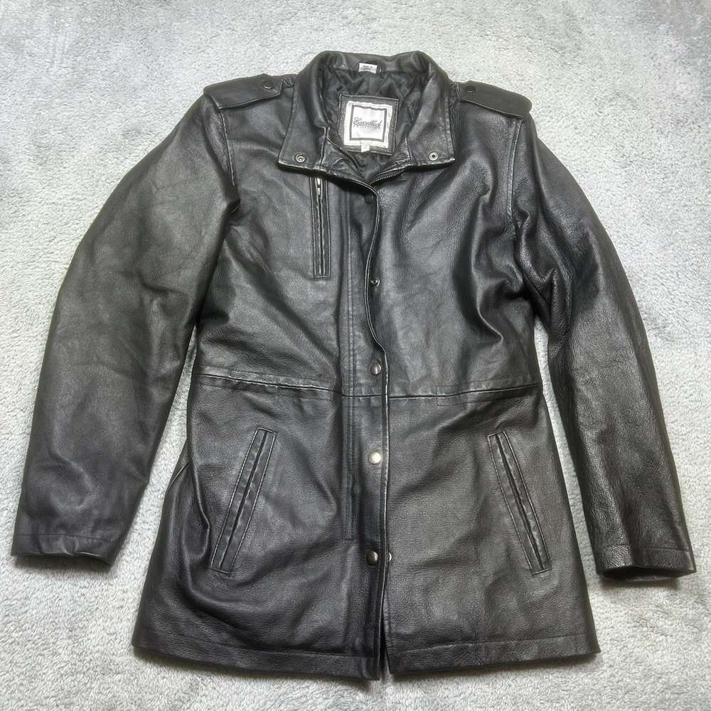 Vintage Excelled Collection Jacket Men's S Leather Bomber Full Zip Biker Lined